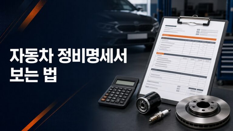 자동차 정비명세서